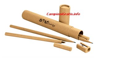 Kit penna matita e temperino in omaggio!