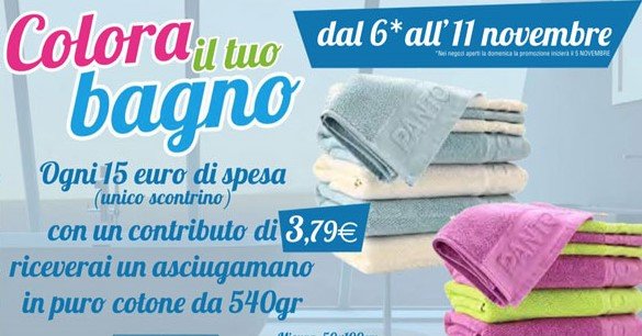 Ipersoap regala asciugamani colorate per rinnovare il tuo bagno