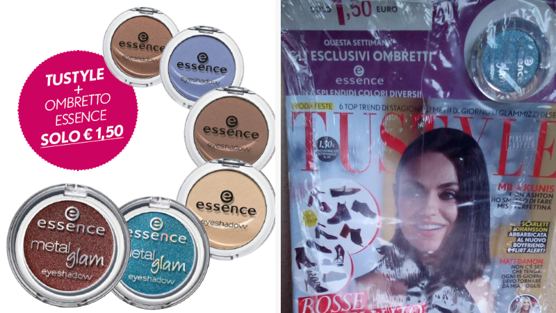 TuStyle regala ombretti Essence: corri in edicola!
