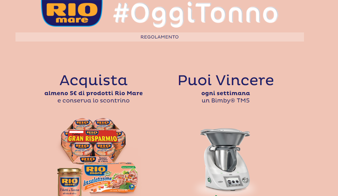 Concorso RiomMare Oggi Tonno: scopri come fare a vincere